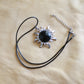 Obsidian Sun Pendant Necklace