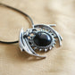 Obsidian Dragon Pendant Necklace