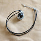 Obsidian Dragon Orb Pendant Necklace