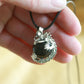 Obsidian Dragon Orb Pendant Necklace
