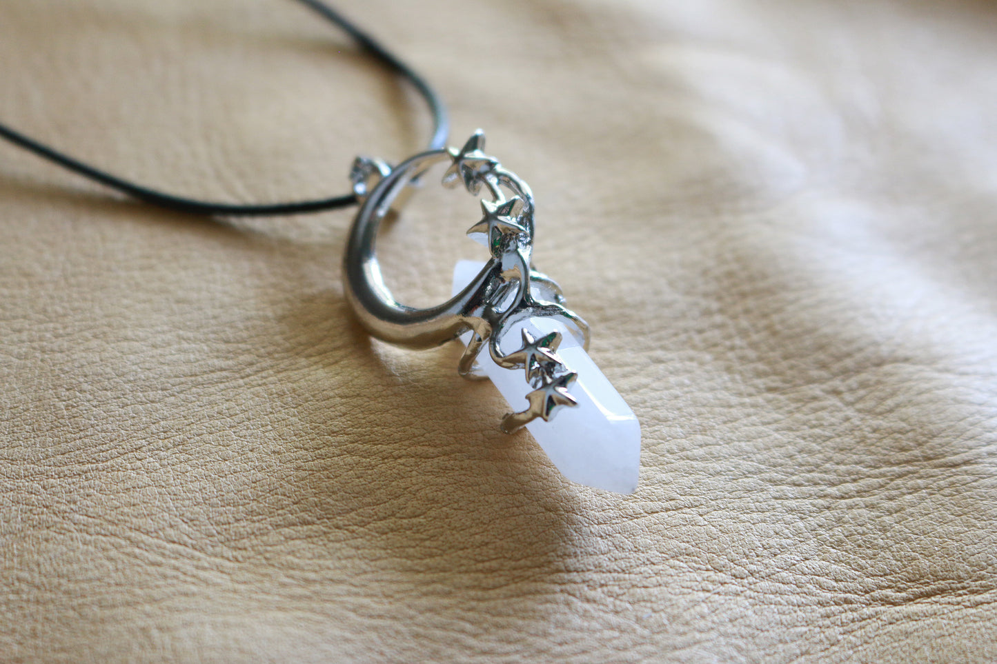 Quartz Celestial Pendant Necklace