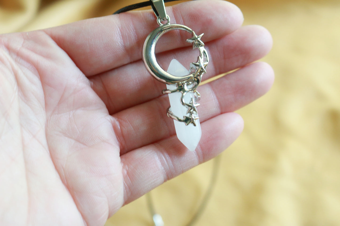 Quartz Celestial Pendant Necklace