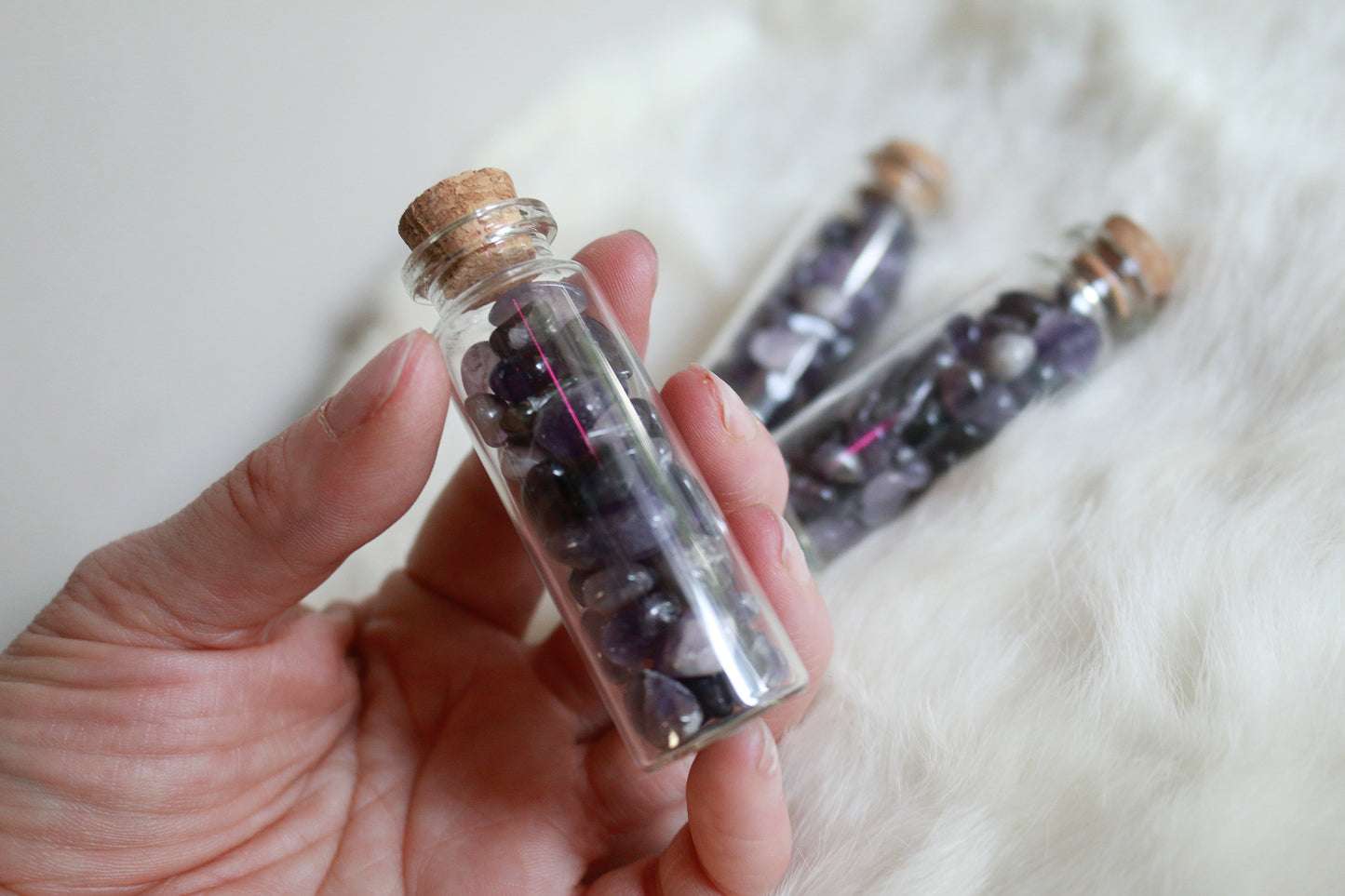 Tumbled Amethyst Chips - Spell Supply Jar