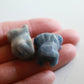 Blue Aventurine Frog (1 in)