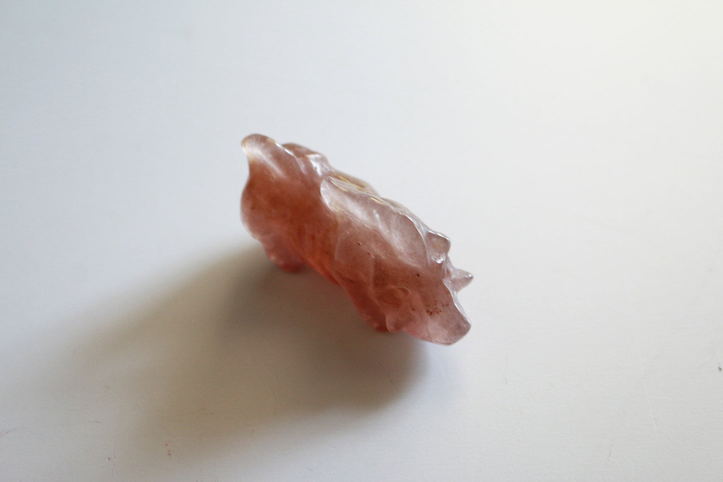Strawberry Quartz Boar (2 in)