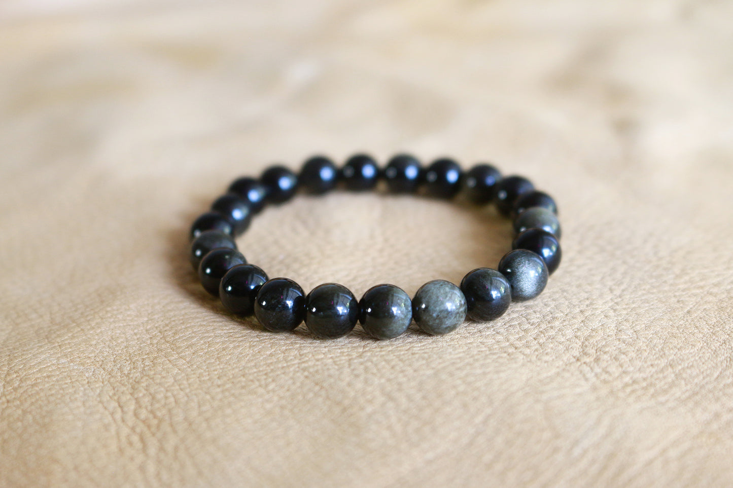 Gold Sheen Obsidian Bracelet