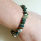 Moss Agate Chip Bracelet