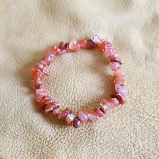 Carnelian Chip Bracelet