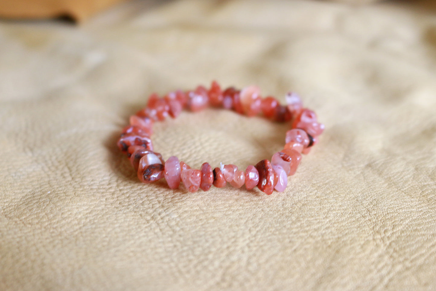 Carnelian Chip Bracelet