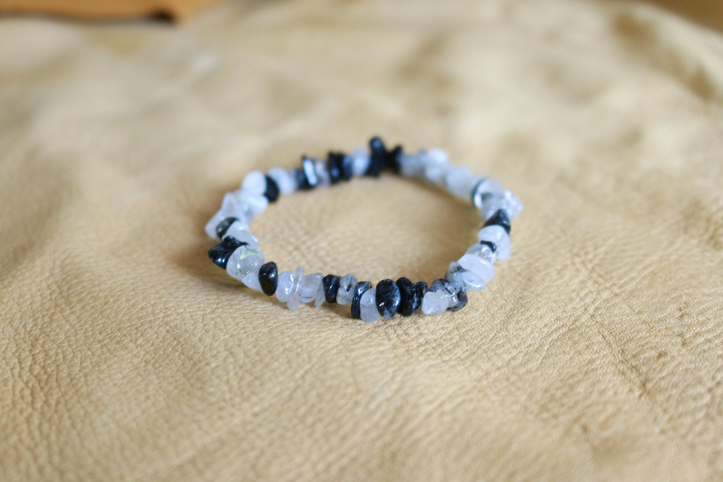 Tourmalated Quartz Chip Bracelet