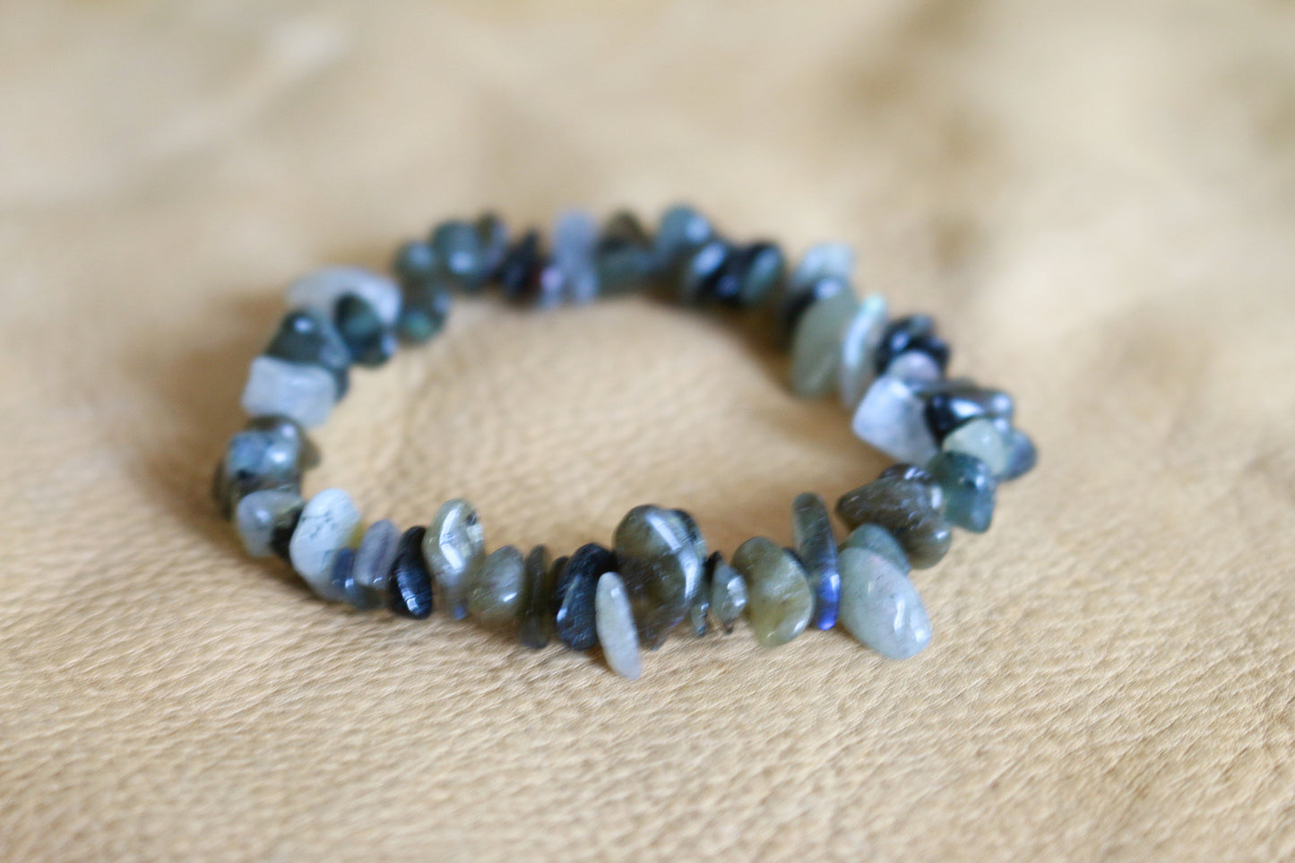 Labradorite Chip Bracelet