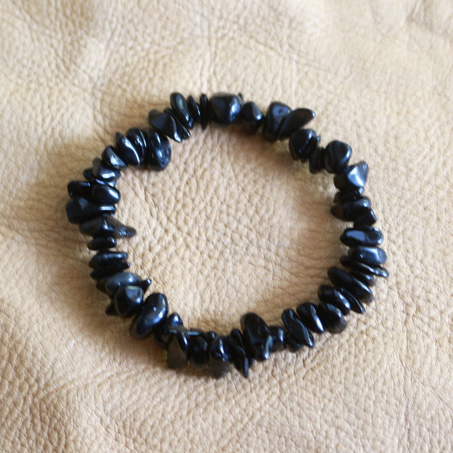 Obsidian Chip Bracelet