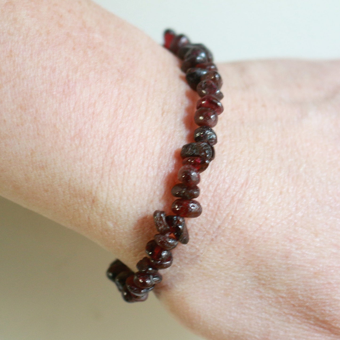 Garnet Chip Bracelet