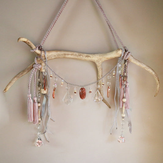 Pastel Hooves Reindeer Antler Suncatcher