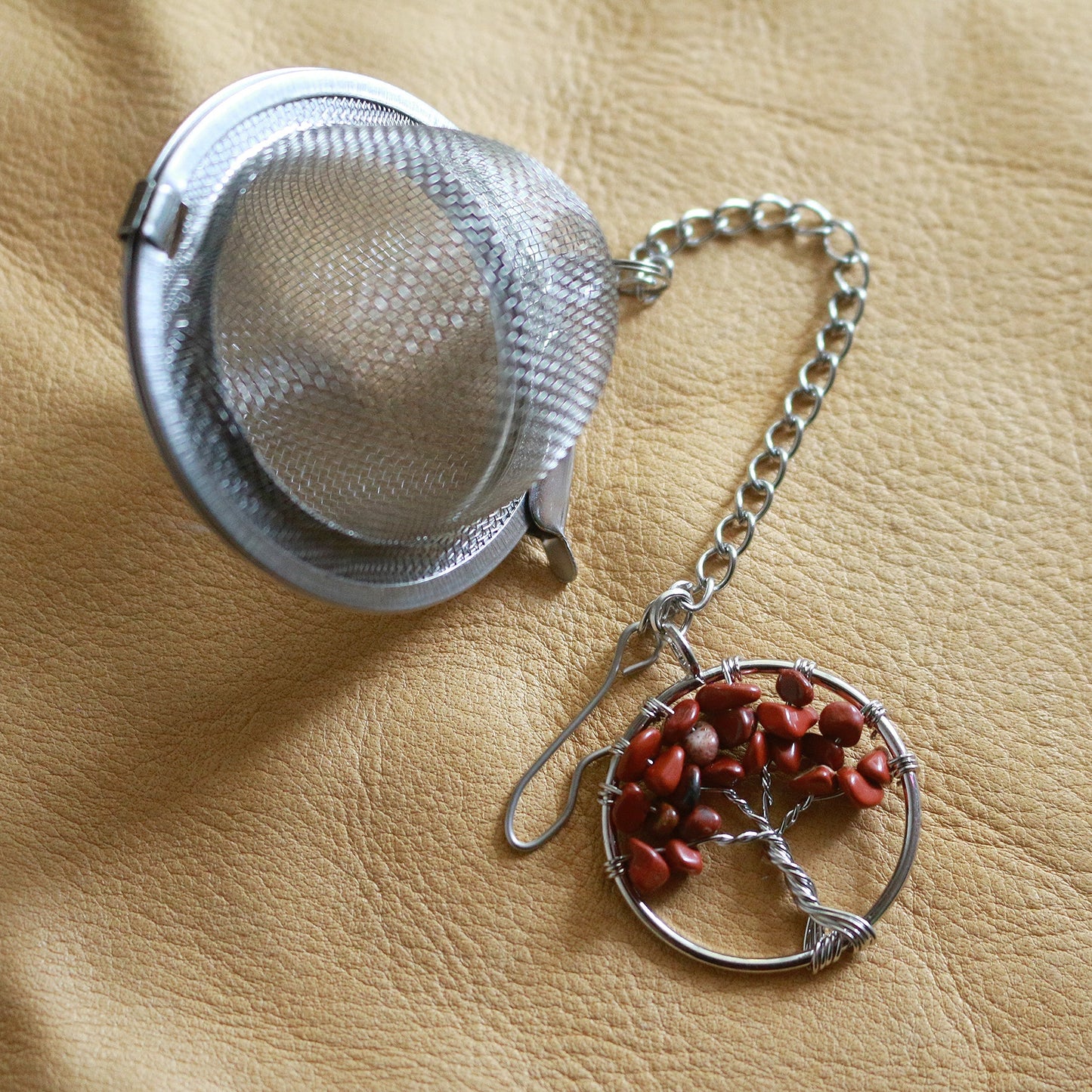 Tree of Life Red JasperTea Infuser