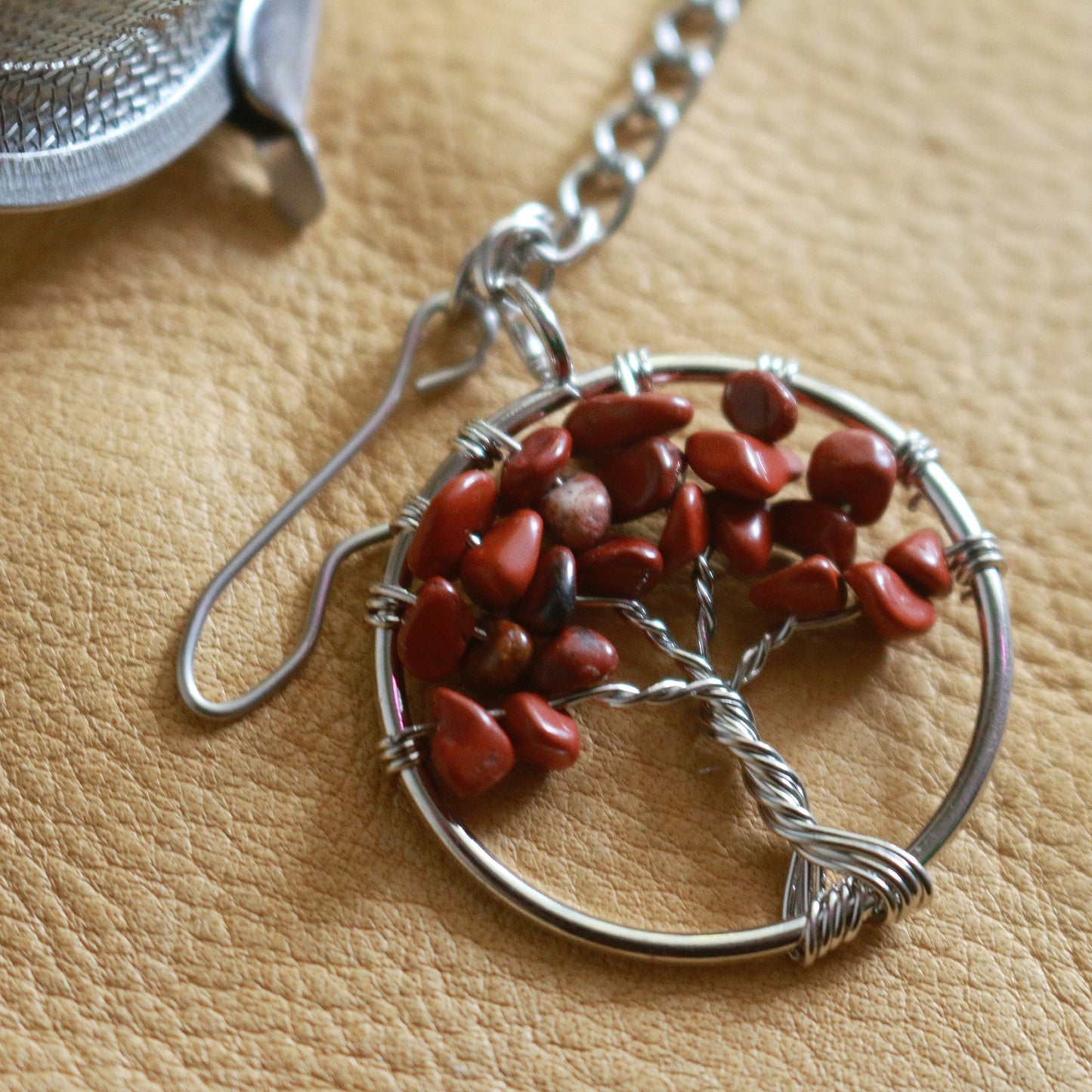 Tree of Life Red JasperTea Infuser