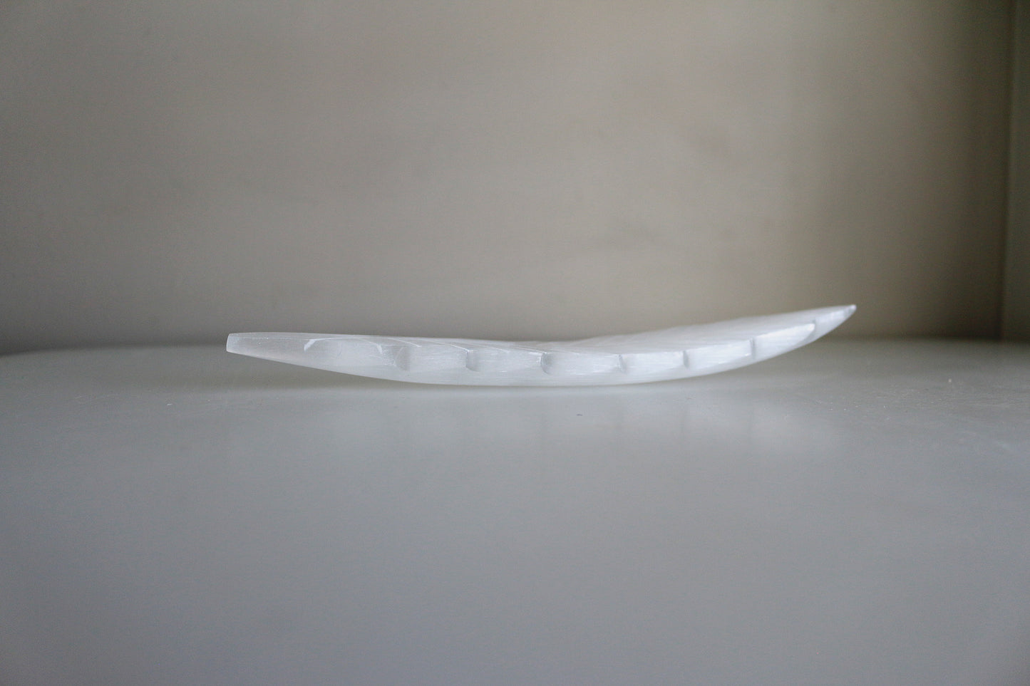 Selenite Feather Incense Burner (8 in)