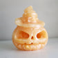 Orange Calcite Jack O' Lantern (4in)