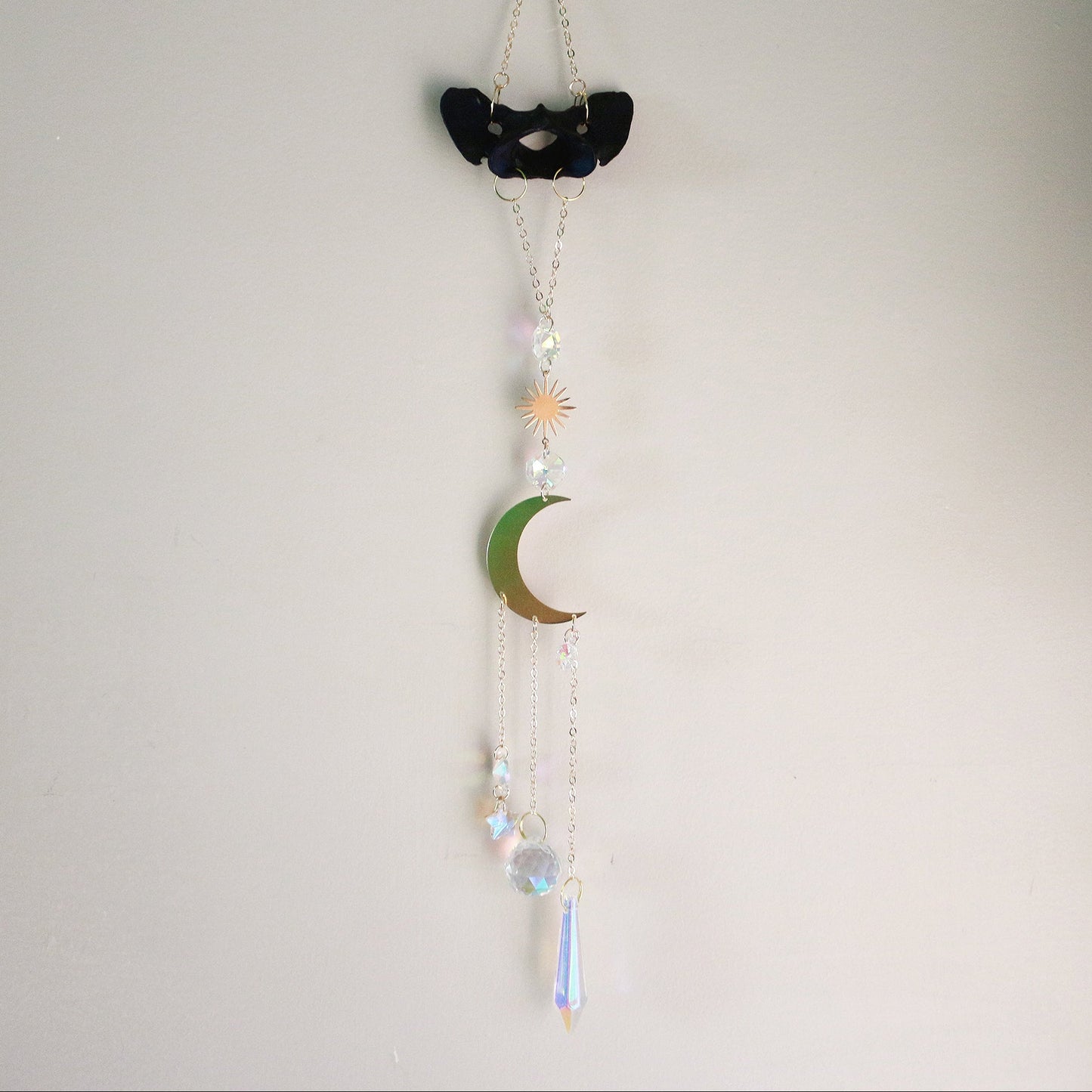 Dark Night Dyed Coyote Atlas Suncatcher