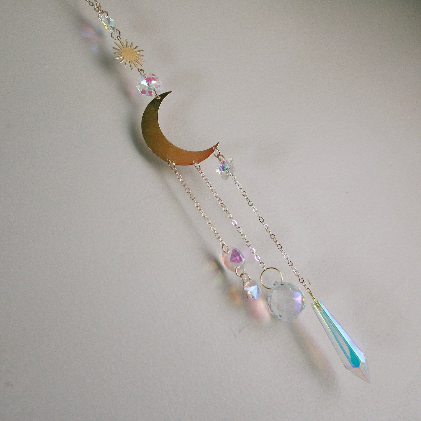 Dark Night Dyed Coyote Atlas Suncatcher