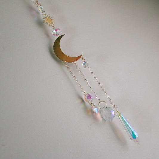 Dark Night Dyed Coyote Atlas Suncatcher