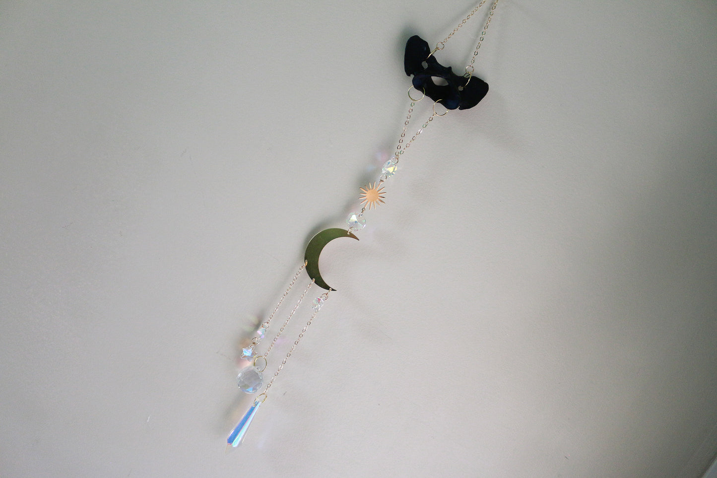 Dark Night Dyed Coyote Atlas Suncatcher