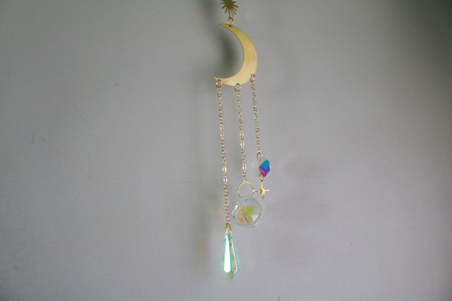 Celestial Moon Coyote Atlas Suncatcher