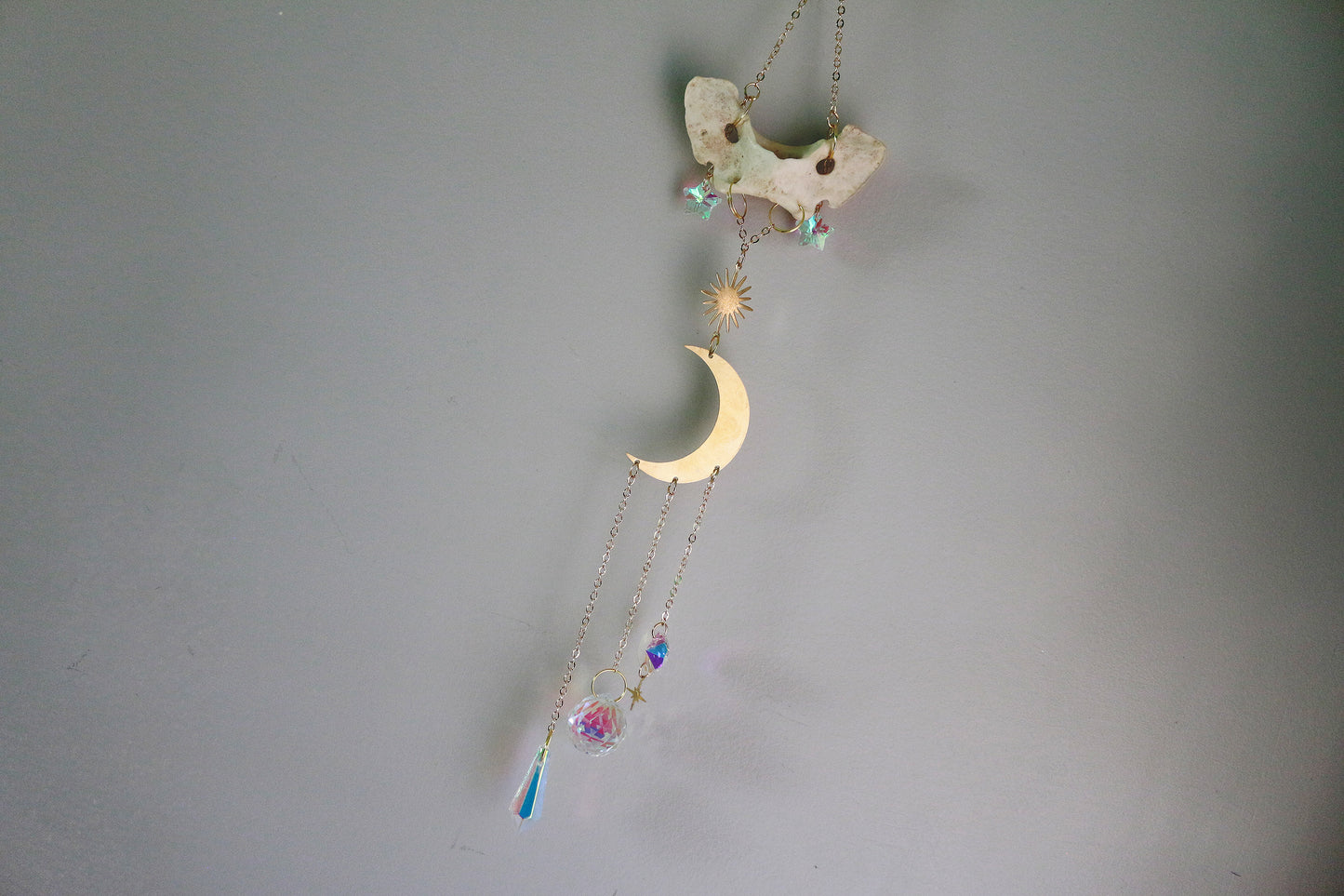 Celestial Moon Coyote Atlas Suncatcher