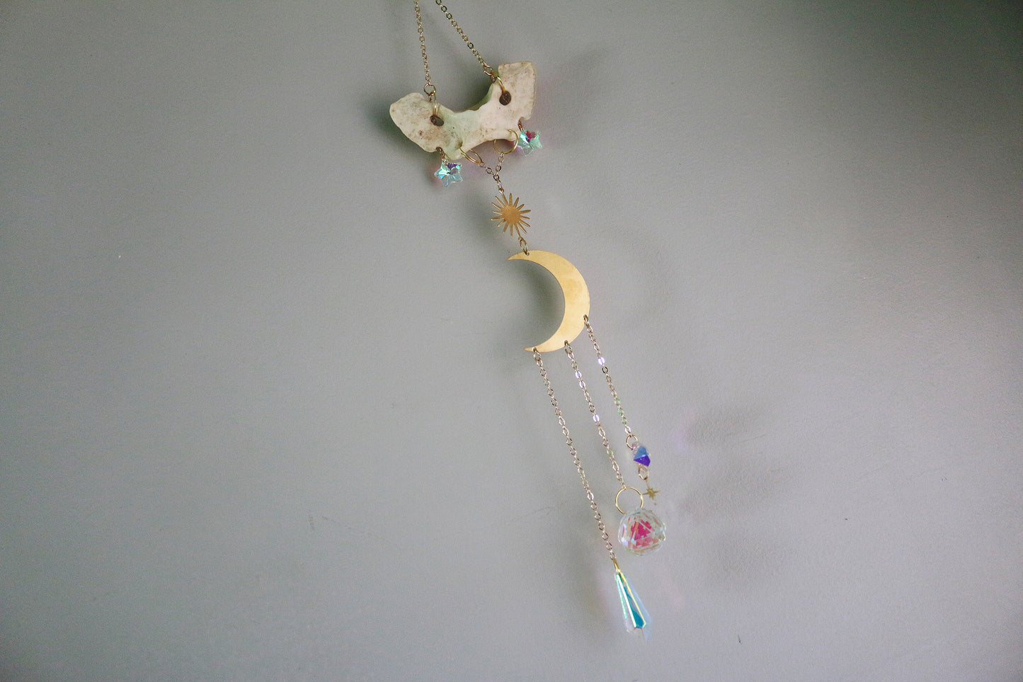 Celestial Moon Coyote Atlas Suncatcher