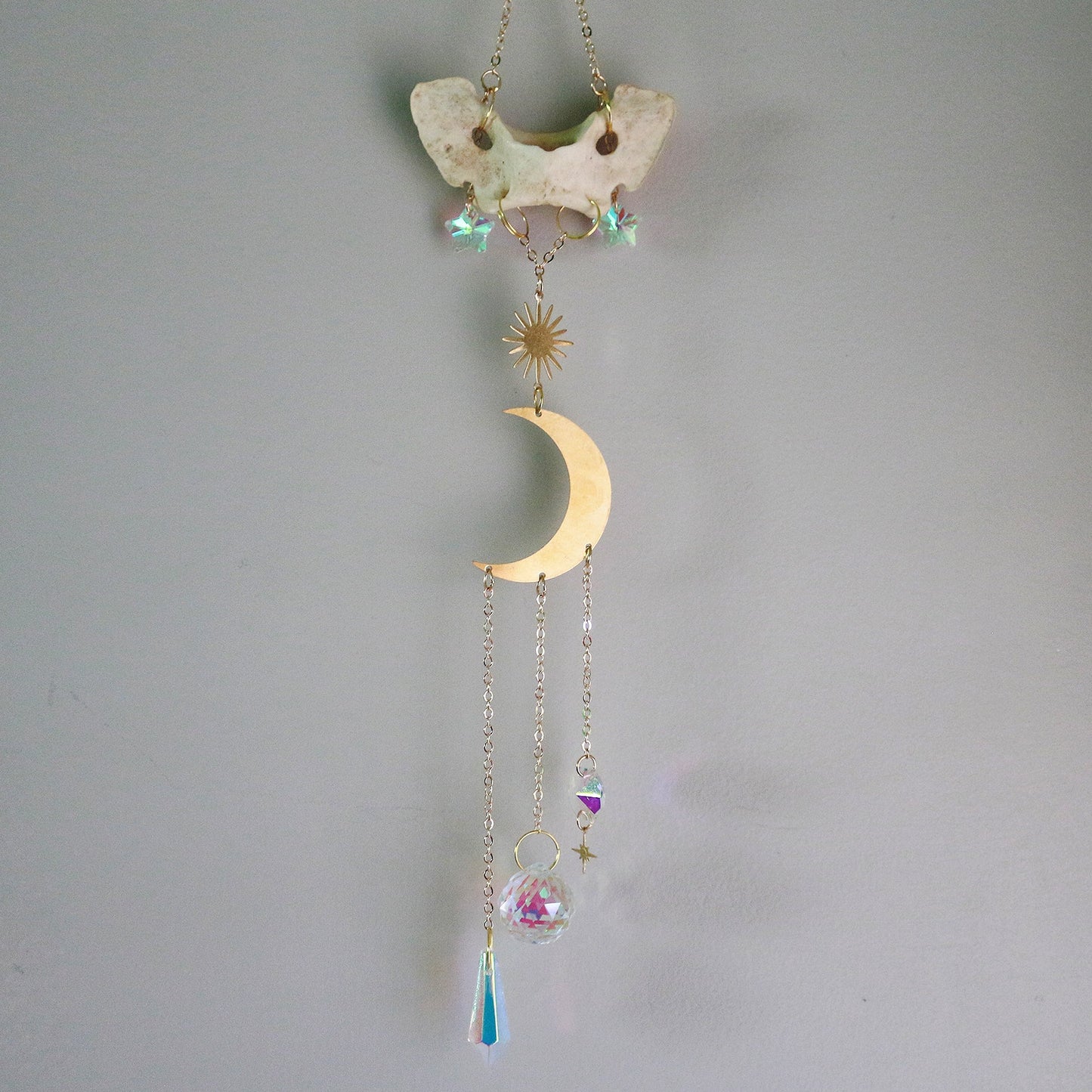 Celestial Moon Coyote Atlas Suncatcher