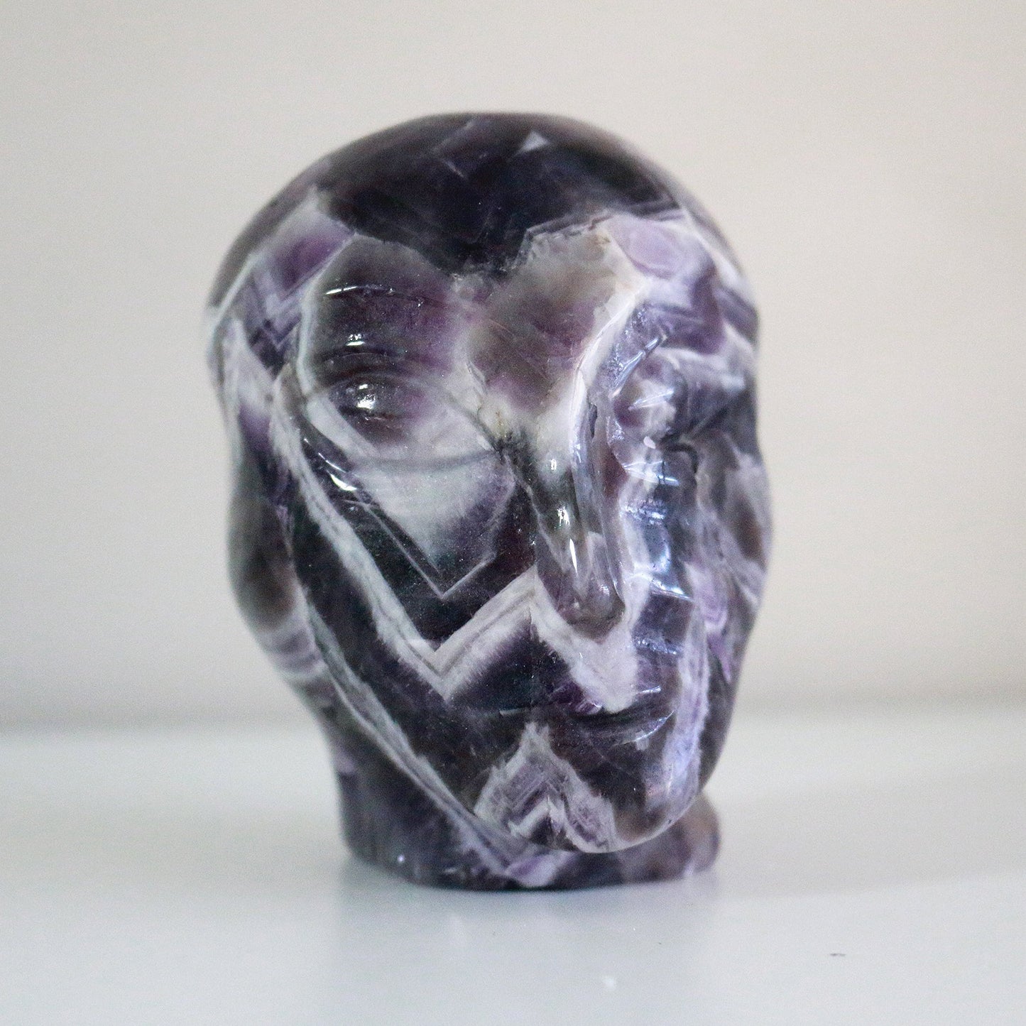 Chevron Amethyst Alien (3in)