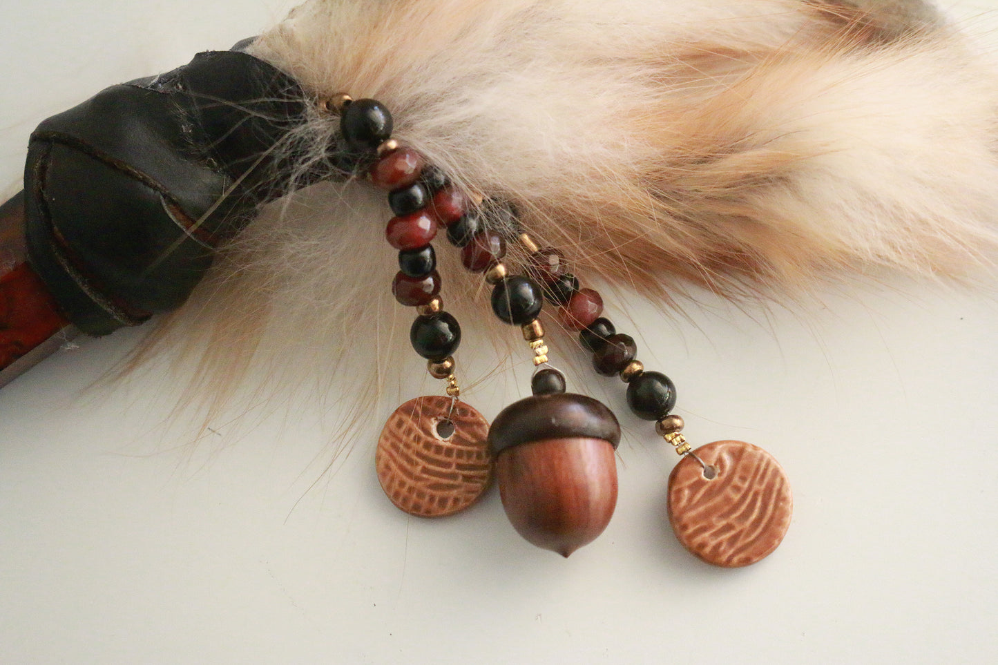 Fire Fox Spirit | Sardonyx & Antler Wand