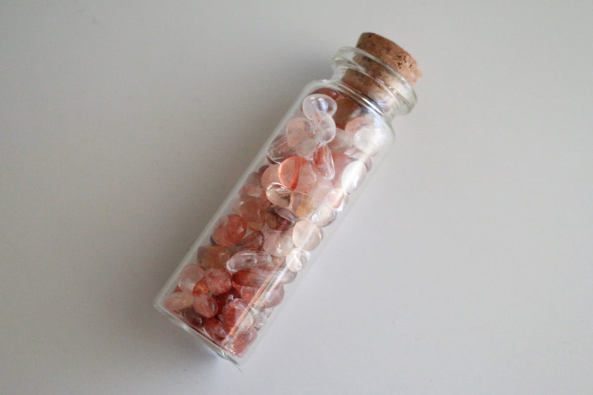 Random Tumble Jar Tumbled Fire Quartz Chips - Spell Supply Jar – OmniFeral