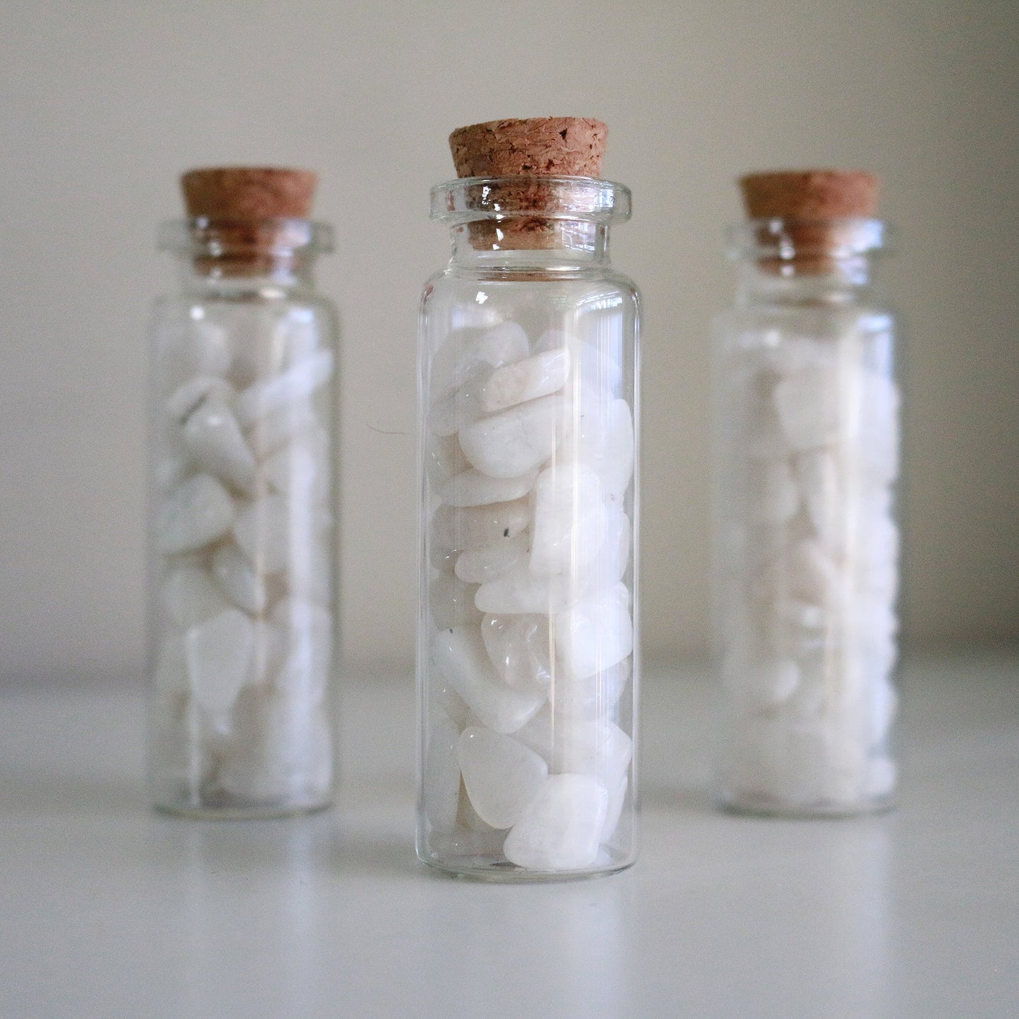Tumbled Moonstone Chips - Spell Supply Jar