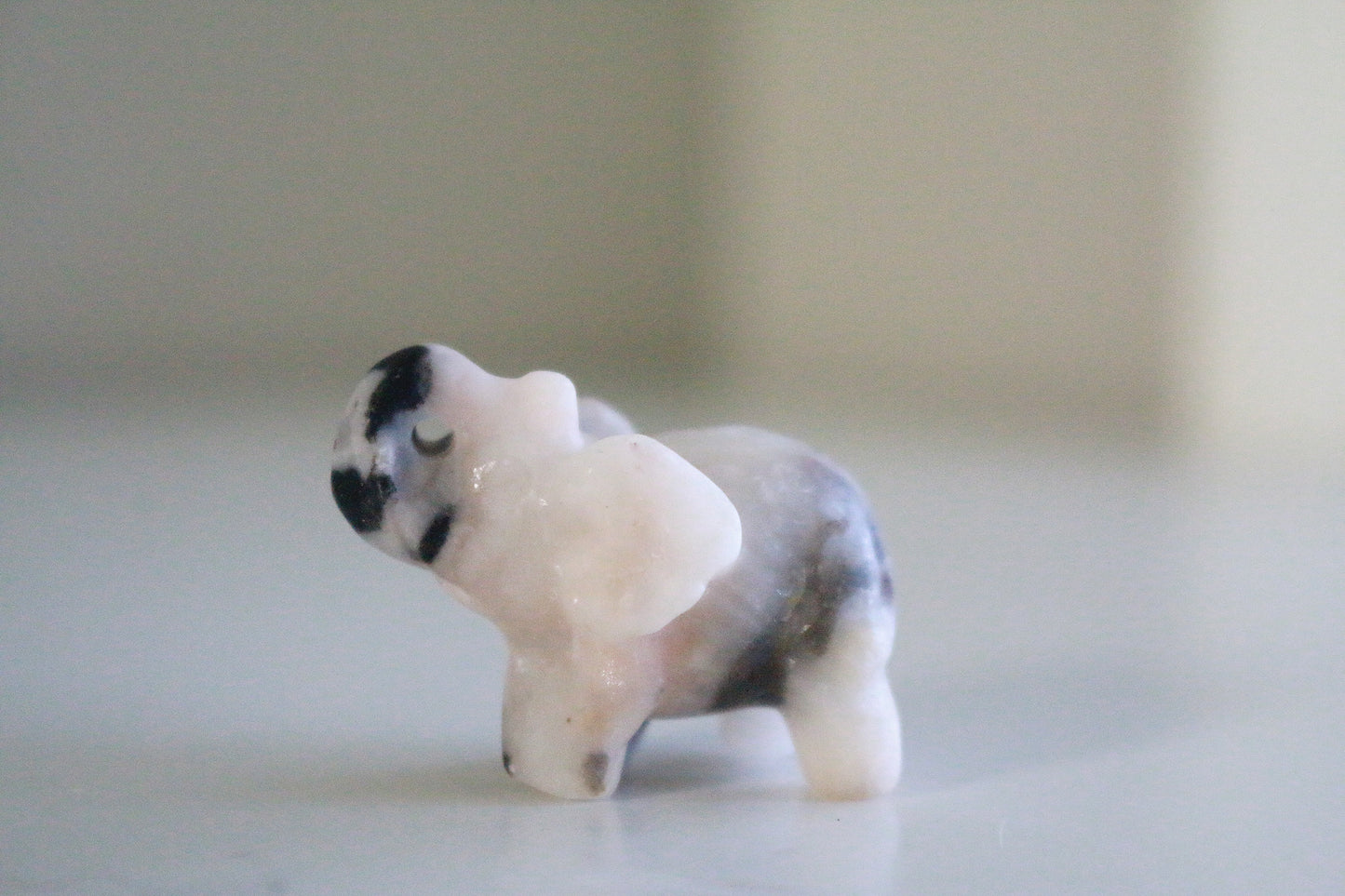 Zebra Jasper Elephant (1.5 in)