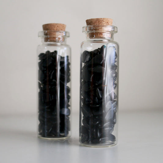 Tumbled Obsidian Chips - Spell Supply Jar