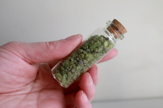 Tumbled Peridot Chips - Spell Supply Jar