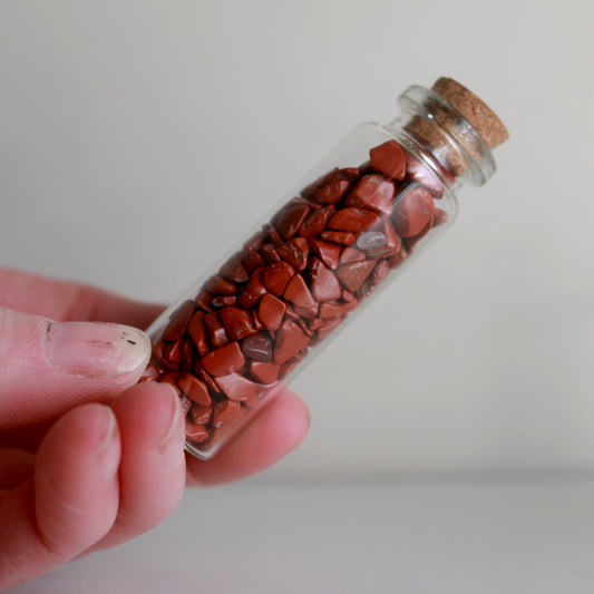 Tumbled Red Jasper Chips - Spell Supply Jar