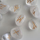 Clear Quartz Elder Futhark Runes