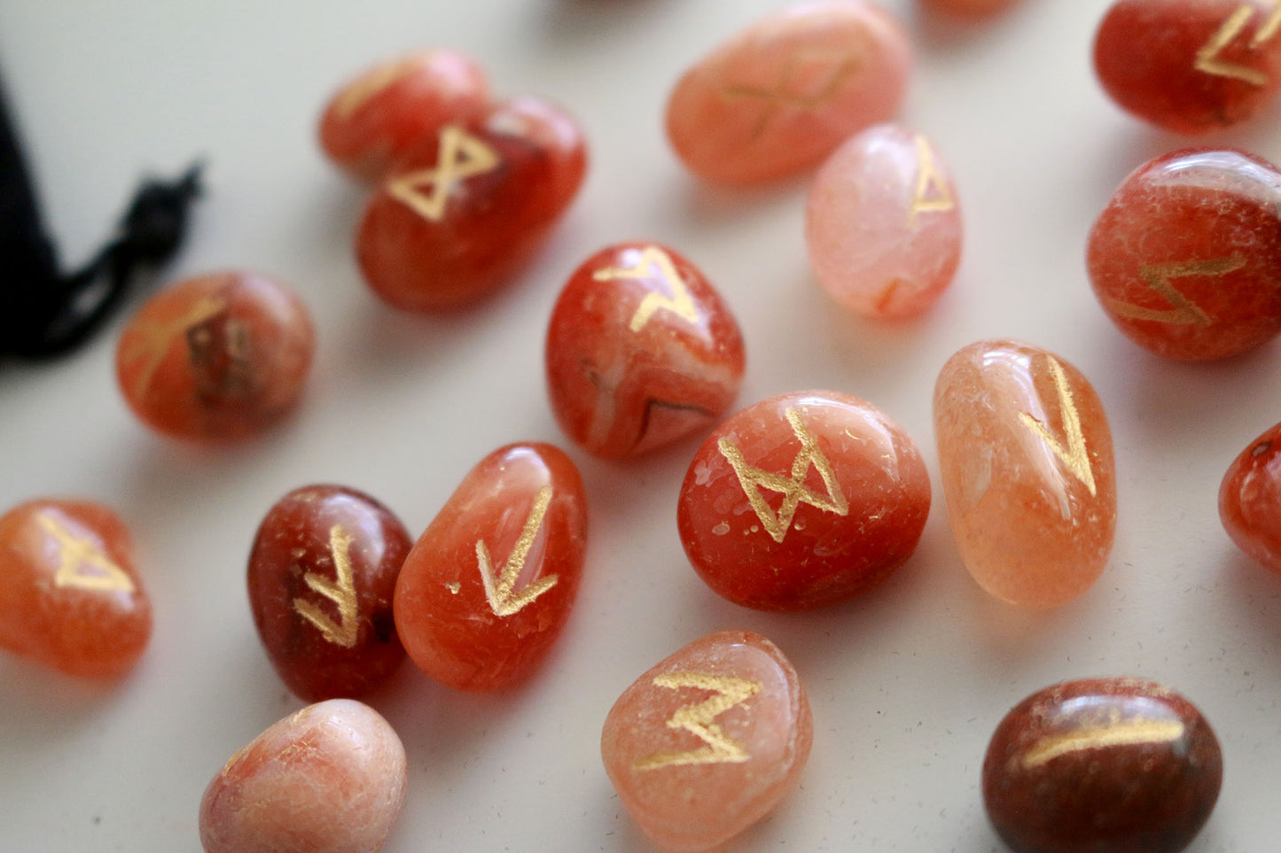 Carnelian Elder Futhark Runes