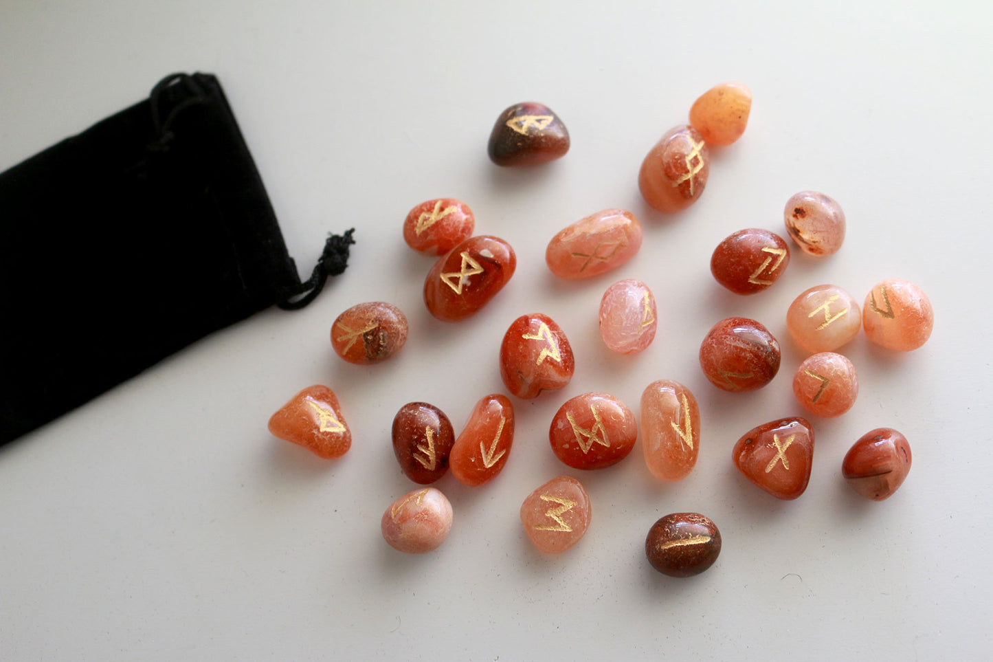 Carnelian Elder Futhark Runes