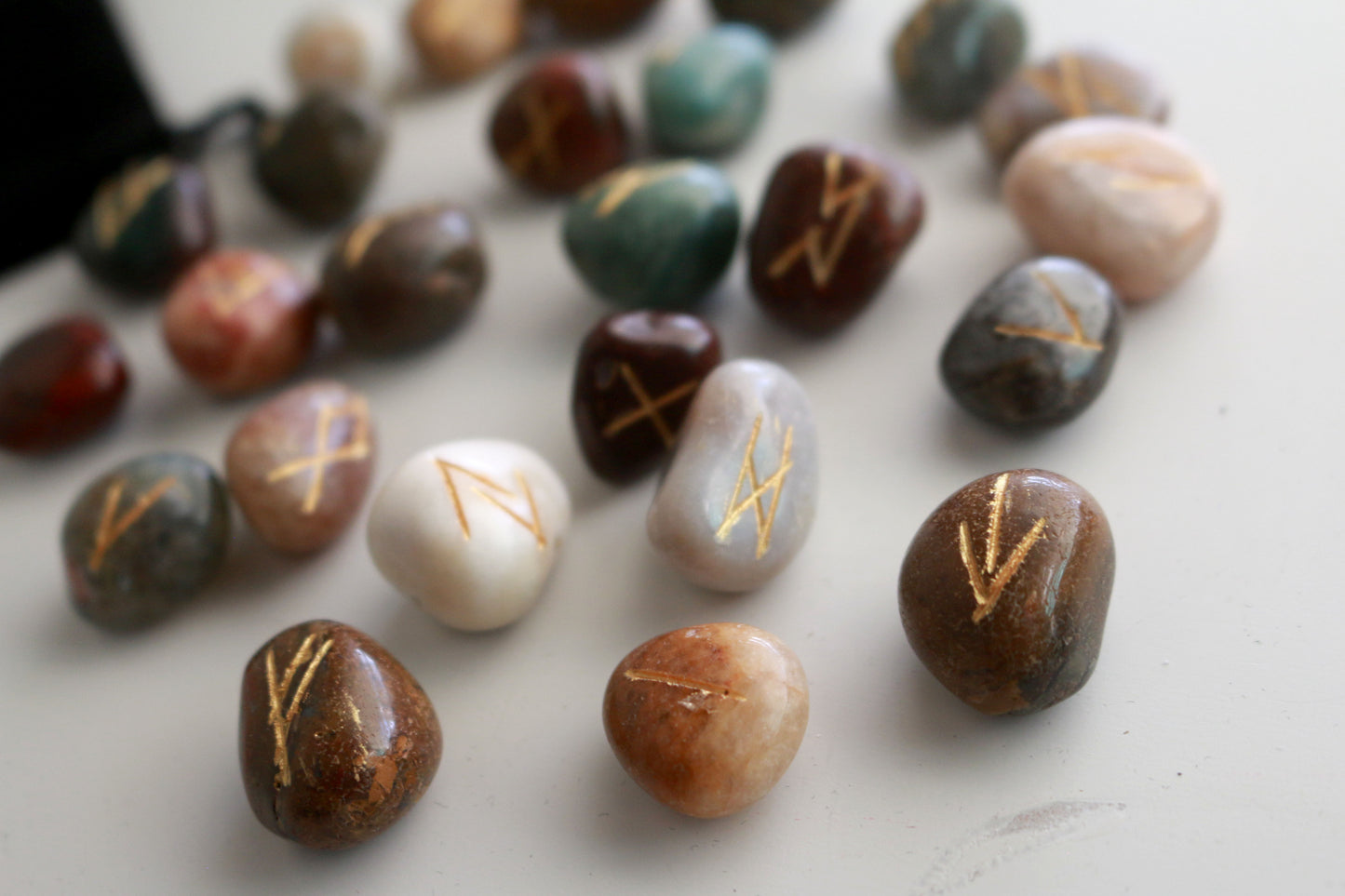 Jasper Elder Futhark Runes