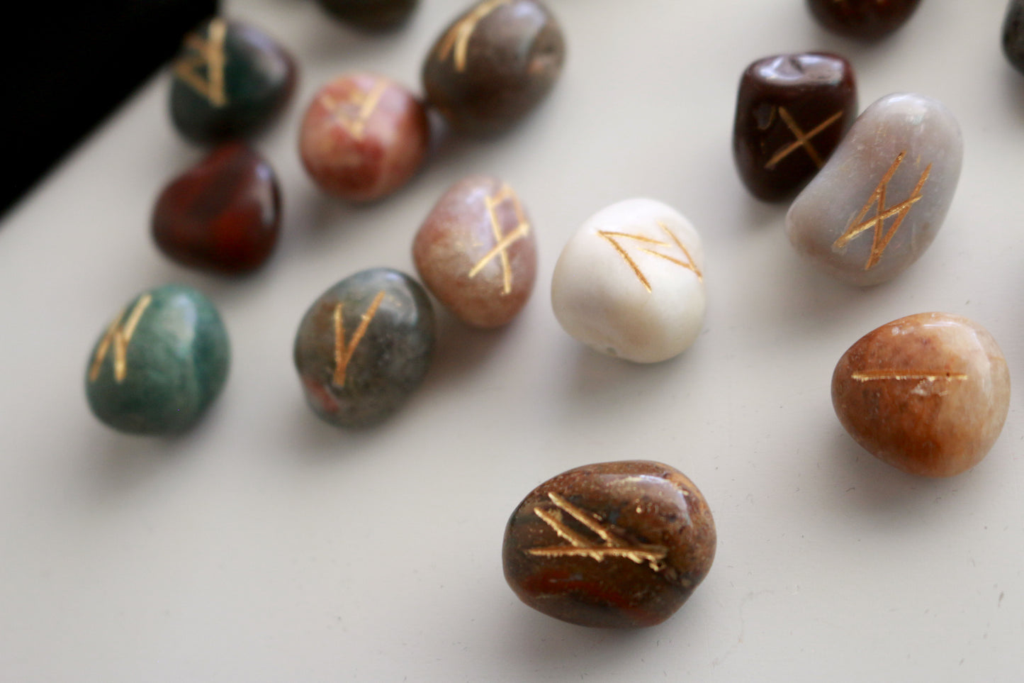 Jasper Elder Futhark Runes
