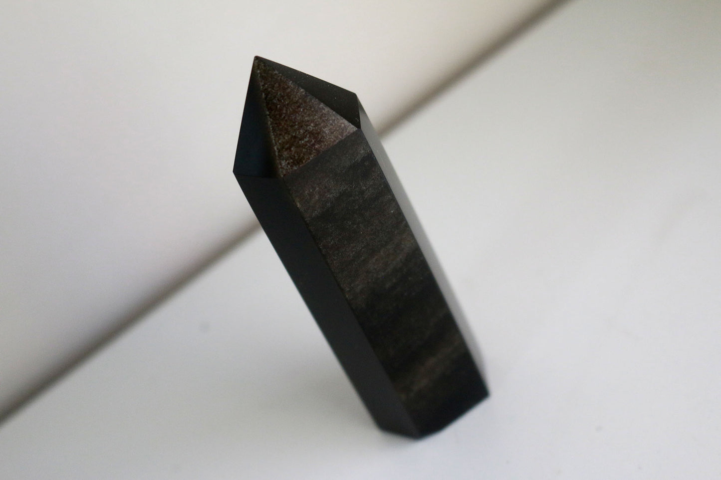 Gold Sheen Obsidian Tower (4")