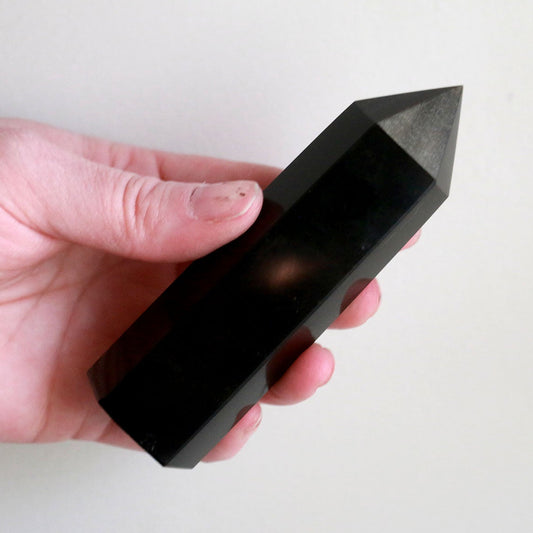 Gold Sheen Obsidian Tower (4")