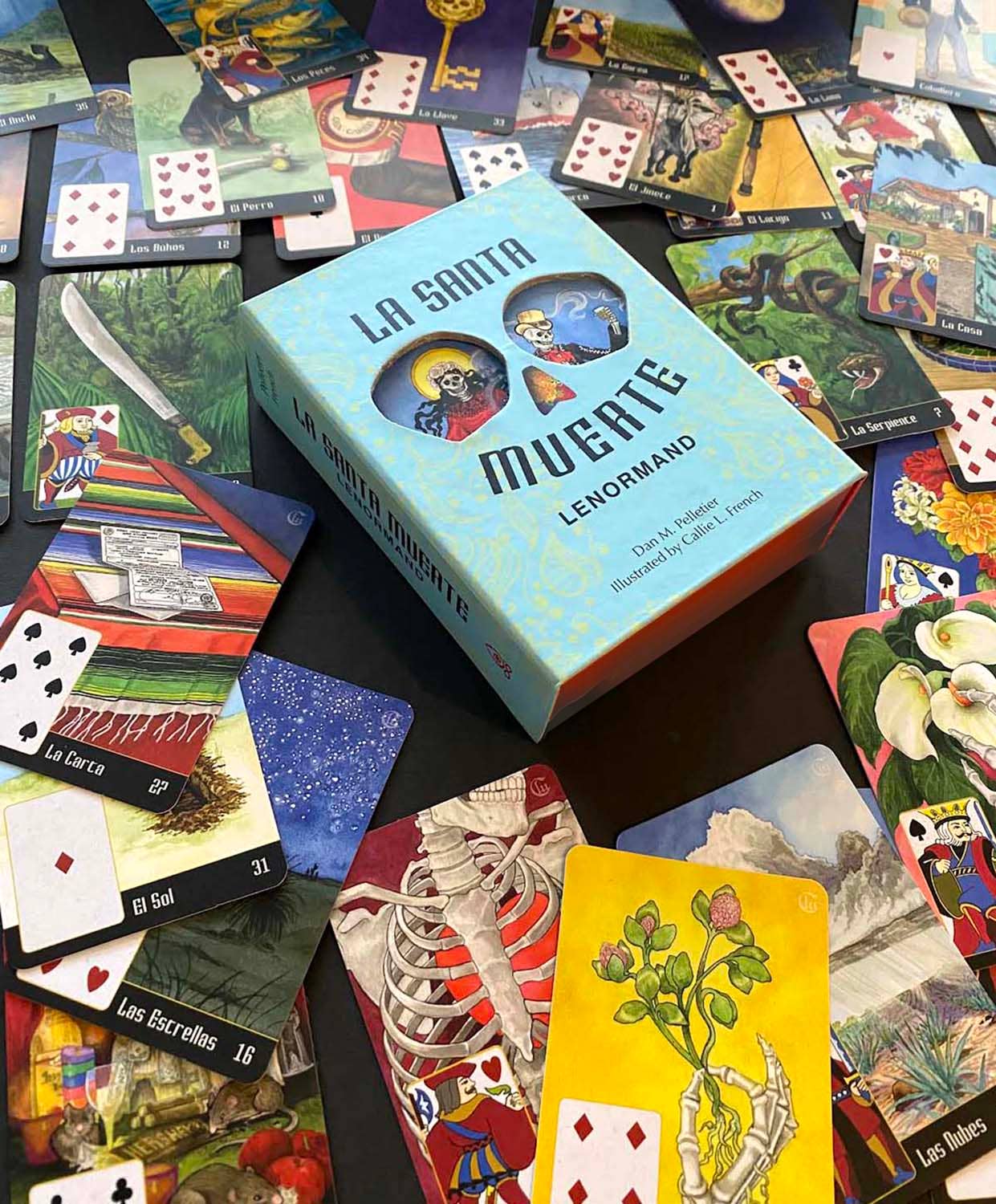 La Santa Muerte Lenormand: (Lenormand Box Set with 36 Cards and Guide Book)