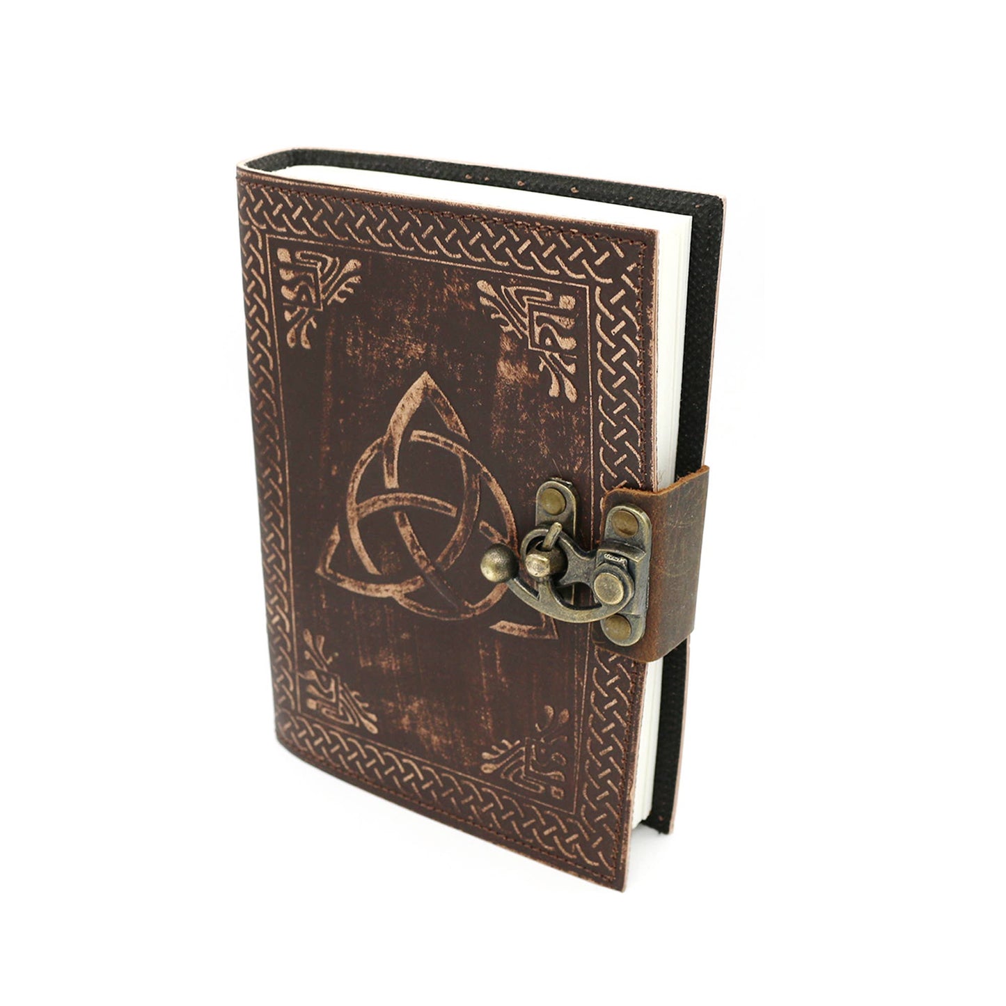 Triquetra Embossed Leather Journal