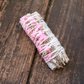 White Sage & Pink Sinuata Smudge Stick