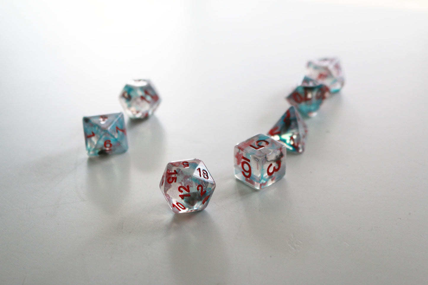 Battle Wounds - Unicorn Resin Polyhedral Dice Set