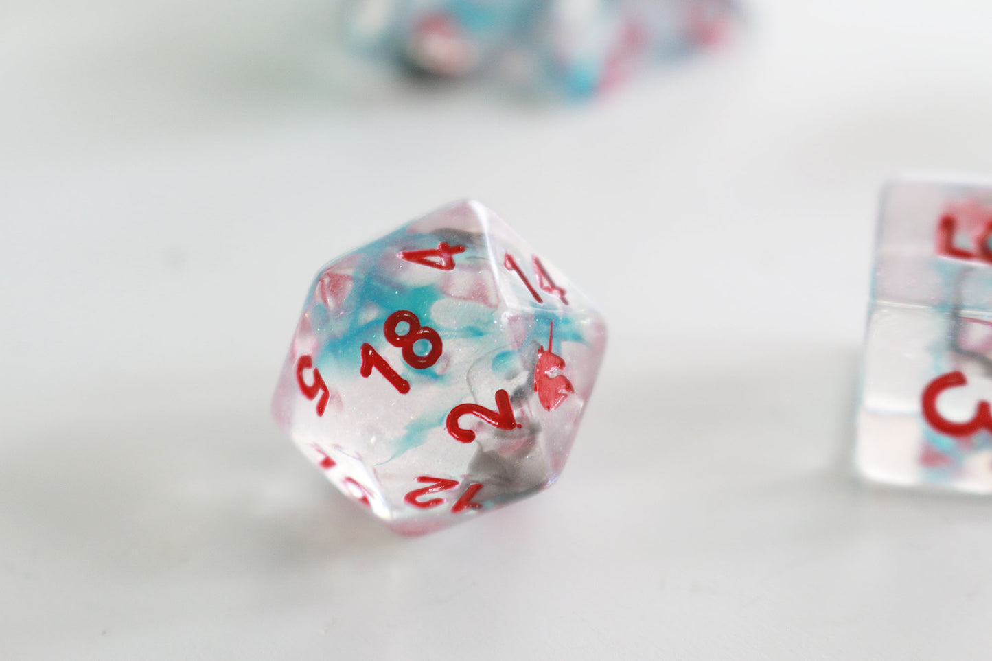 Battle Wounds - Unicorn Resin Polyhedral Dice Set